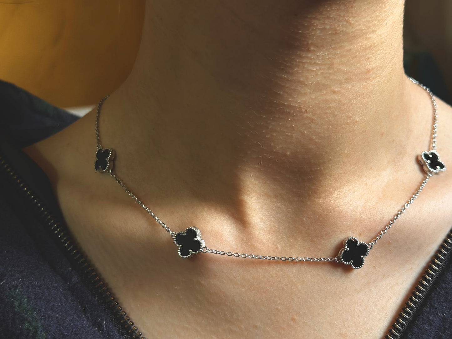 Noir Clover Necklace