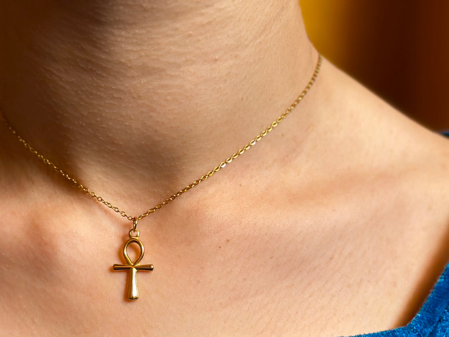 Ankh Life Key Necklace